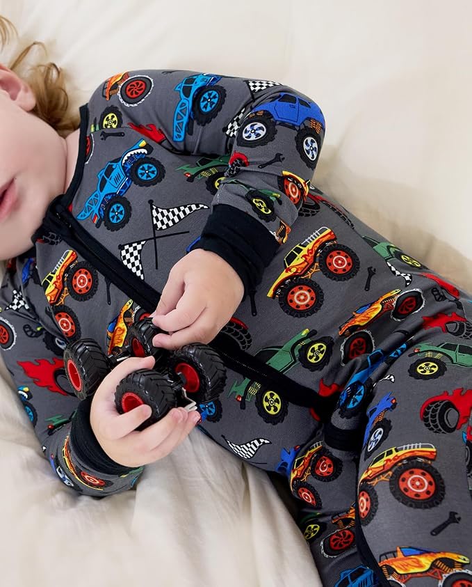 babee Reshinee Bamboo Viscose Baby Footie Pajama, Zipper Sleeper Boys Girls - Image 7