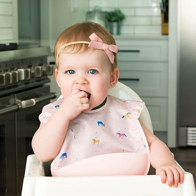 Tiny Twinkle Silicone Pocket Bibs - Image 2
