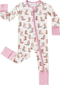 pureborn Baby Sleeper Viscose from Bamboo Zipper Footies 0-24 Months by pureborn