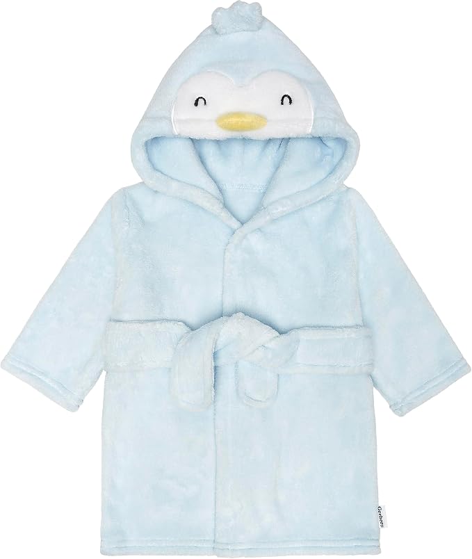 Gerber Baby Boys & Girls Plushy Soft Hooded Animal Character Bathrobe by Gerber
