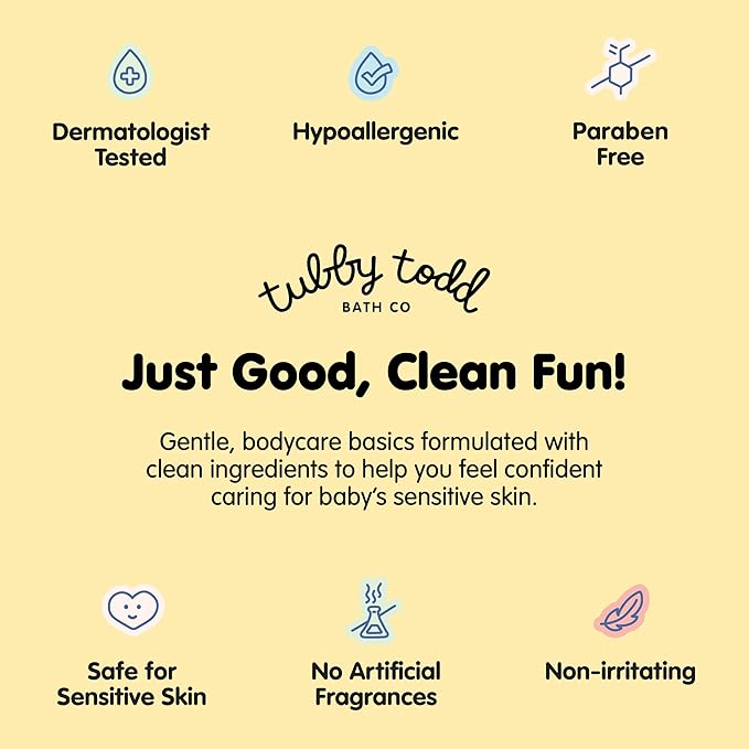 TUBBY TODD All Over Ointment - Baby Eczema Cream - Everyday Multi-Purpose Baby Skin Relief Cream - Sensitive Skin, Dry Skin & Irritation - Steroid & Gluten Free - Lavender Rosemary, 2 Pack 3.5oz & 8oz