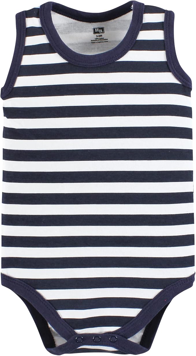 Hudson Baby Unisex Baby Cotton Sleeveless Bodysuits - Image 6
