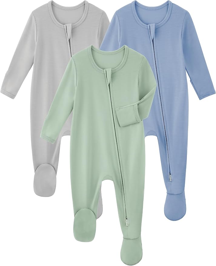 Yoofoss Viscose Bamboo Baby Pajamas Newborn Sleepers by YOOFOSS