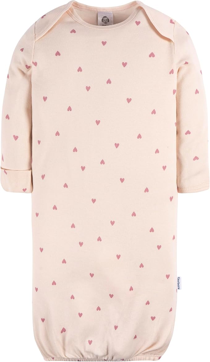 Gerber Baby Girls' 4-pack Sleeper Gown - Image 3