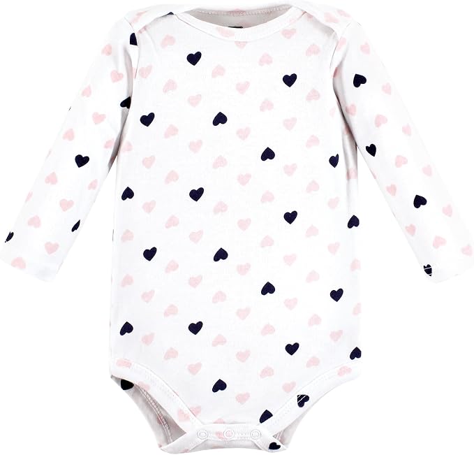 Hudson Baby Baby Girls' Cotton Long-sleeve Bodysuits 3-pack - Image 4