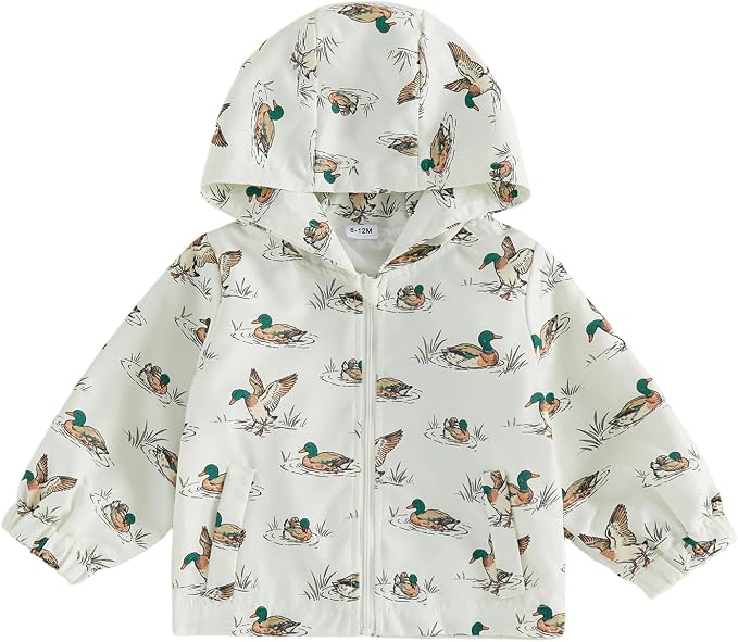Toddler Windbreaker Jacket Baby Girl Hooded Zip Up Sweatshirt Winter Jacket by Lefyira
