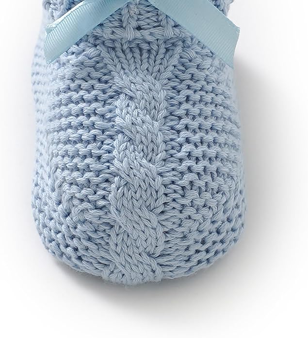 Baby Booties Newborn 100% Cotton Cozy Knit First Shoes | Soft Cute Shower Gift - Image 6