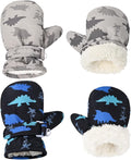 Fleece Lined Mittens for Baby Boys Girls, Baby Toddler Little Kids Winter Warm by Weradau
