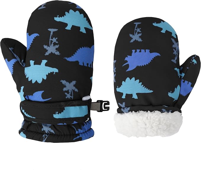 Toddler Mittens Lined Fleece Snow Gloves by Fynnsure