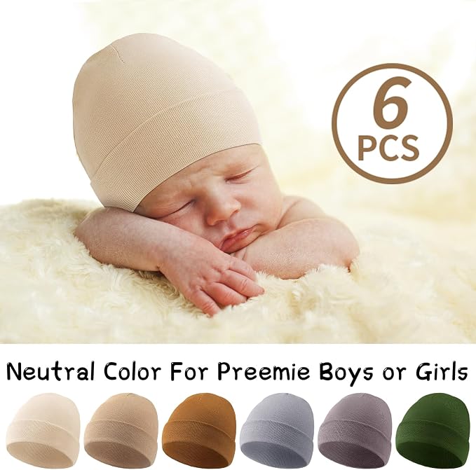 Newcotte 6 Preemie Hats - Image 4
