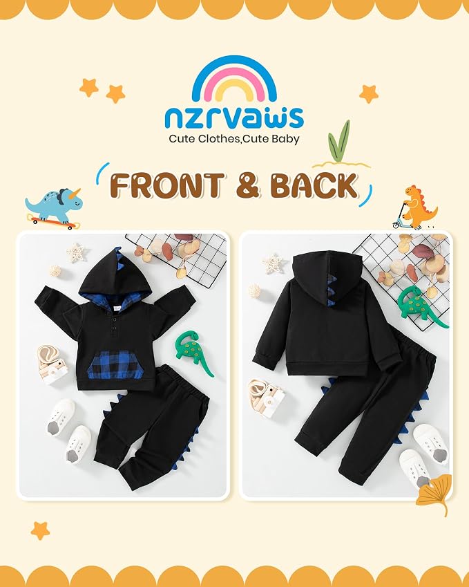 NZRVAWS Baby Boy Clothes Toddler Boy Outfit 2 3 4T 6 12 18 24 Month Fall Winter - Image 4