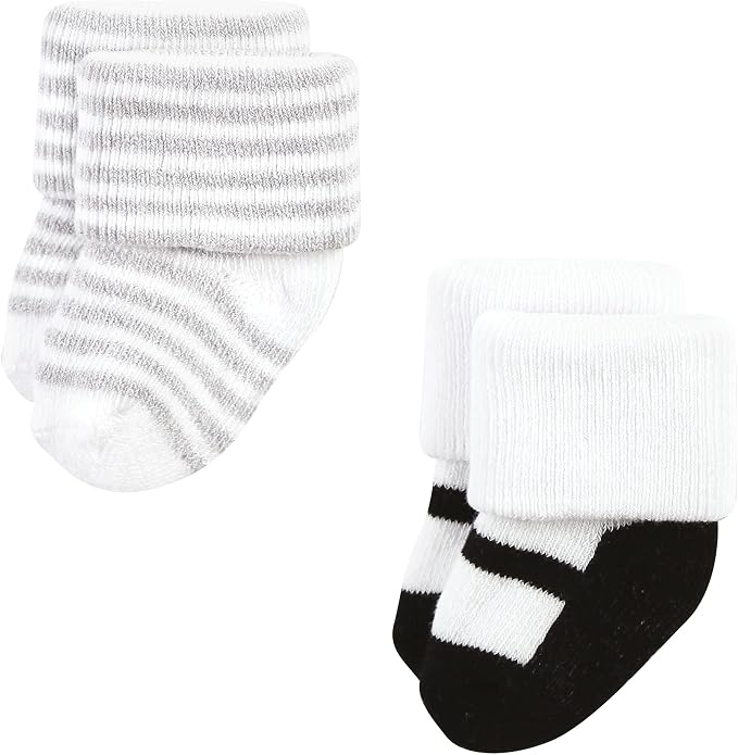 Hudson Baby Baby 8-pack Cotton Rich Newborn and Terry Socks - Image 3