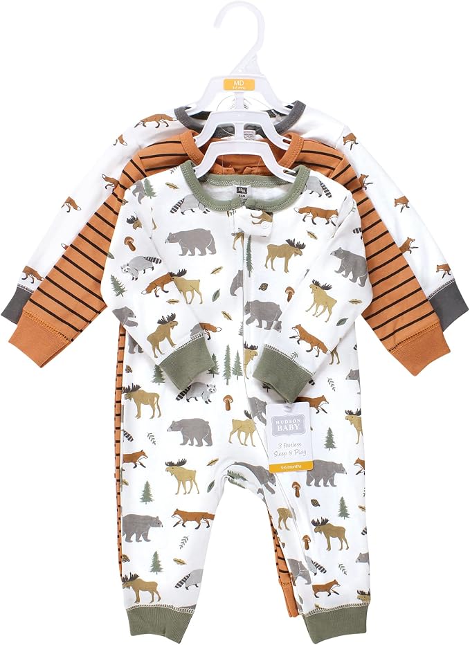 Hudson Baby Unisex Baby Cotton Sleep and Play - Image 2