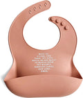 Be A Heart Silicone Baby Bibs, Adjustable Waterproof Bibs, Meal Blessing Bibs by BeAHeart