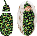 Green Holiday Swaddle Blankets Soft Receiving Blanket Baby Swaddle Wrap by Figtihw