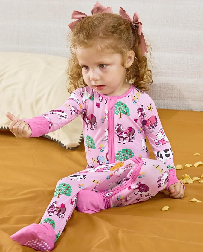 babee Reshinee Viscose derived from bamboo Baby Pajamas Convertible Footie - Image 8