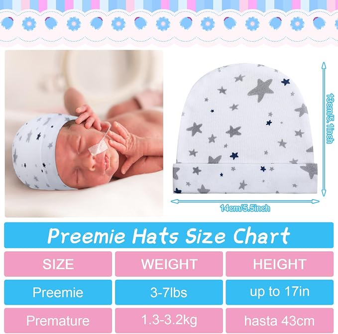 Newcotte 6 Preemie Hats - Image 2