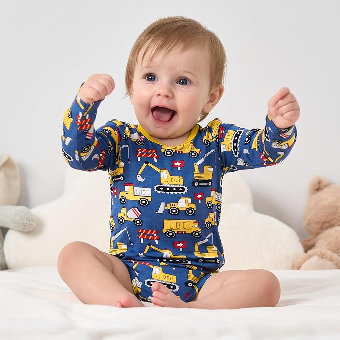 pureborn Baby Girls Boys Bodysuit Super Soft Cotton Romper 0-24 Months | - Image 2