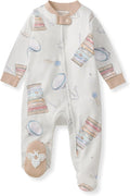 Burt's Bees Baby Boys' Organic Cotton, Sleep and Play Footed Pajamas | Easy zip by BurtsBeesBaby