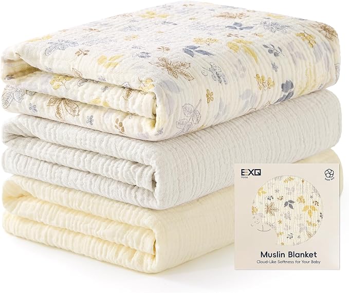 EXQ Home Muslin Swaddle Blankets by EXQHomeTexitleCoLtd