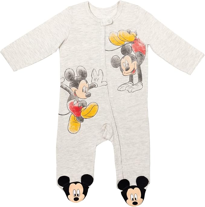 Disney Baby Boys' 2-Pack Footed One-Piece Sleep N' Play Newborn to Infant - Image 2