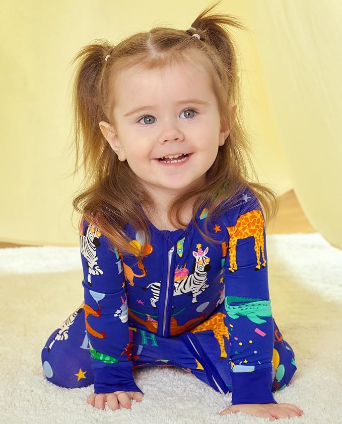 babee Reshinee Bamboo Viscose Baby Footie Pajama, Zipper Sleeper Boys Girls - Image 3
