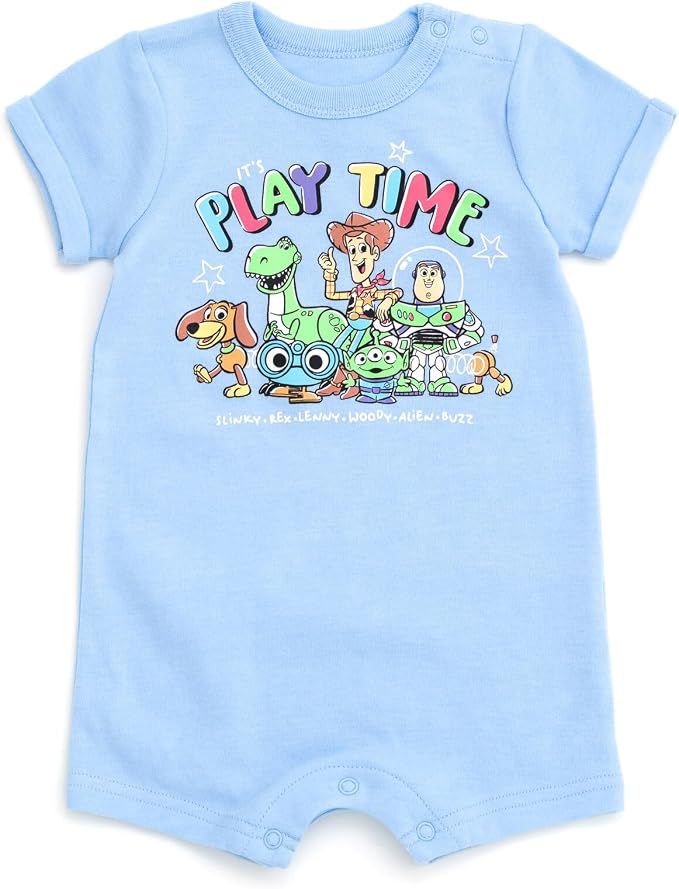 Disney Baby Boys' 2-Piece Romper and Bucket Hat Set Newborn to Infant - Image 5