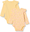 Amazon Essentials Baby Girls' Long-Sleeved Ruffle Bodysuits by AmazonEssentials