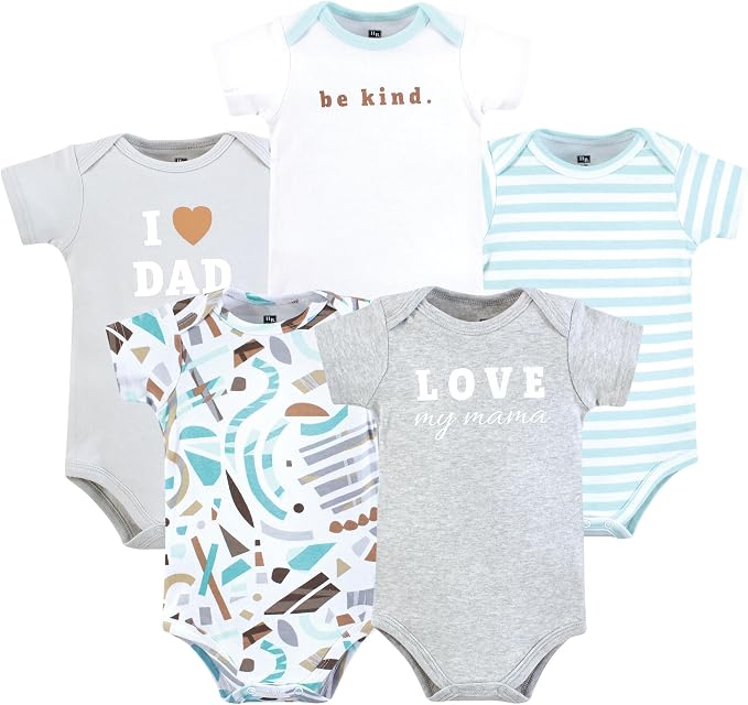 Hudson Baby Unisex Baby Cotton Bodysuits 5-pack by HudsonBaby