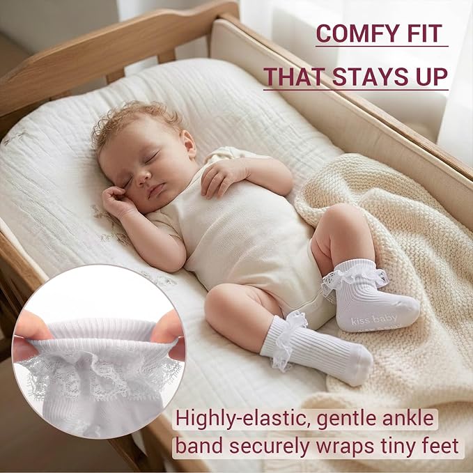 DRESHOW BQUBO Baby Girls Toddler Anti Slip Socks - Image 3