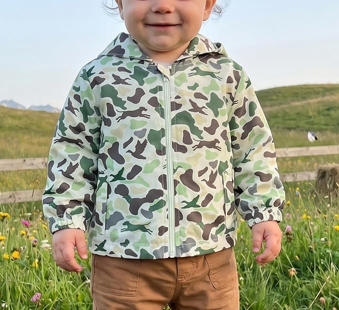 Toddler Baby Girl Windbreaker Jacket Zip Up Hoodie Long Sleeve Sweatshirt - Image 2