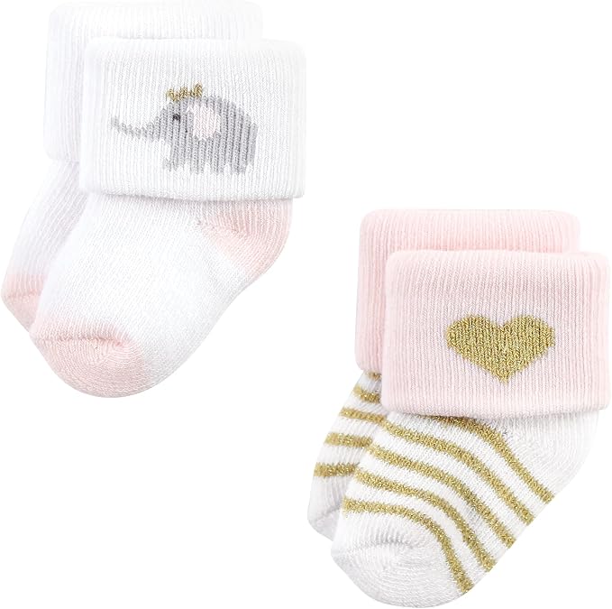 Hudson Baby Baby 8-pack Cotton Rich Newborn and Terry Socks - Image 3