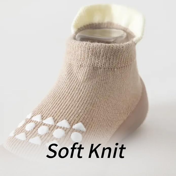 Baby Sock Shoes Toddler Walking Shoes Infant Slippers | Soft Rubber Sole - Image 3