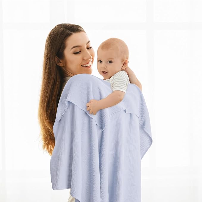 Susurration Muslin Receiving Blanket, 100% Cotton Swaddle Blankets - Image 7