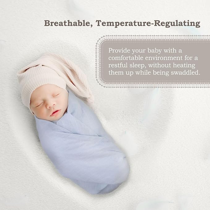 Moonybaby 100% Organic Swaddle Helps to Reduce The Moro Reflex, Certified by - Image 3
