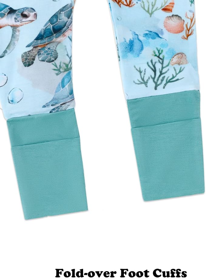Baby Viscose of Bamboo Convertible Footie Pajamas - Image 6