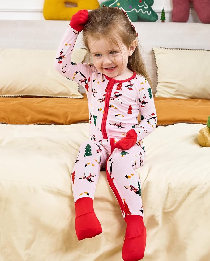 babee Reshinee Viscose Derived from Bamboo Baby Footie Pajamas Convertible - Image 3