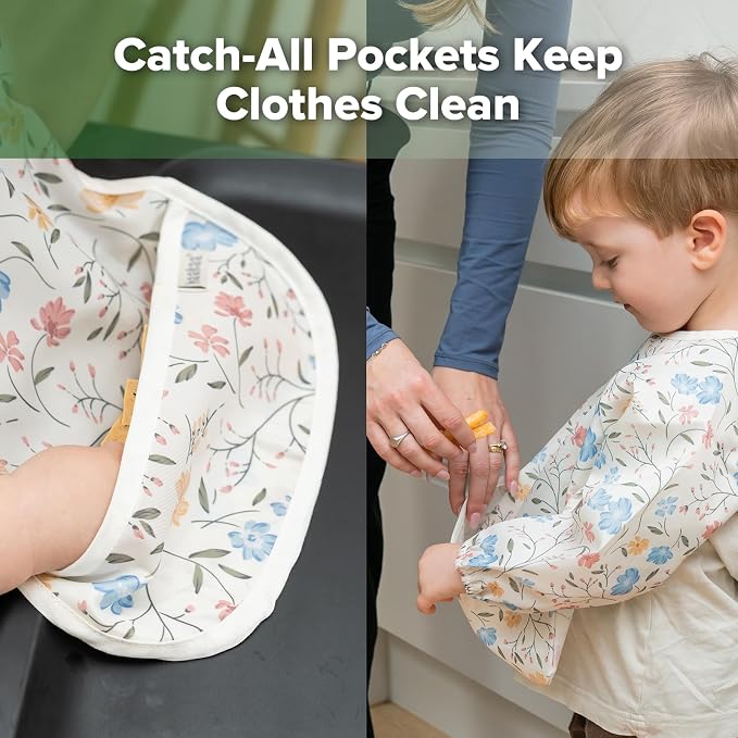 haakaa Waterproof Baby Bibs for Eating 2pcs for 6-24M - Image 5