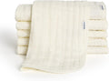 Gerber Baby Unisex Muslin Burp Cloths 6-Pack, Vanilla, Large Size 20" x 10"