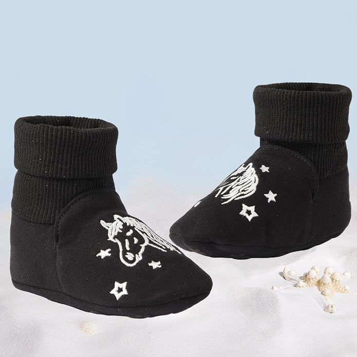 Newborn Infant Baby Cotton Booties Non-Slip Sole - Image 6