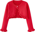 Toddler Girls Cardigan Sweater Bolero Shrug Baby Kids Long Sleeve Cropped Dress by Miccina