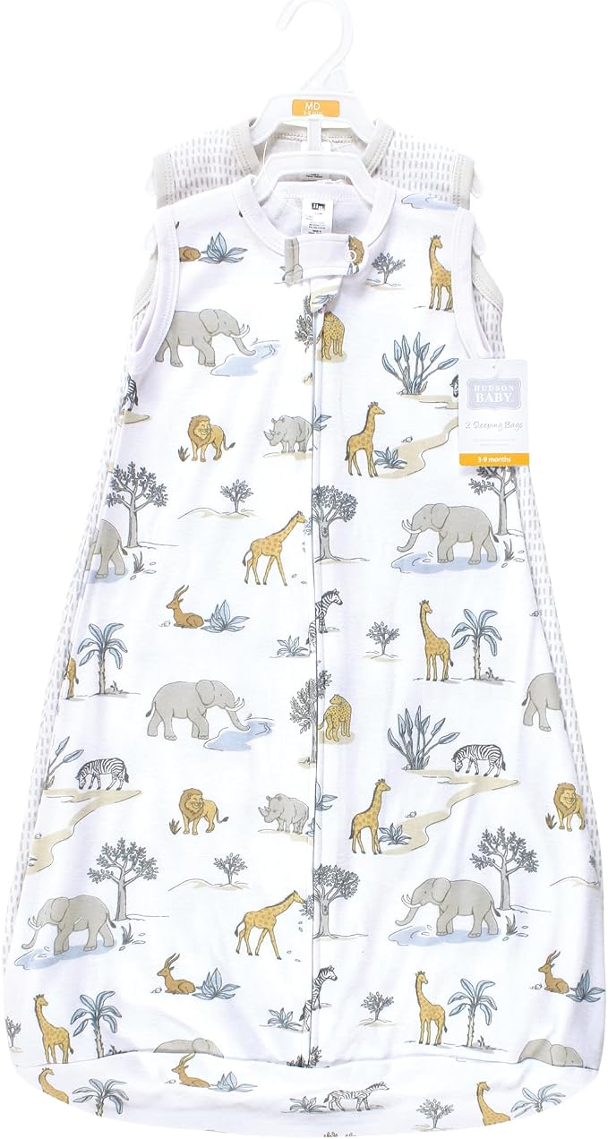 Hudson Baby Unisex Baby Cotton Long-Sleeve Wearable Sleeping Bag - Image 2