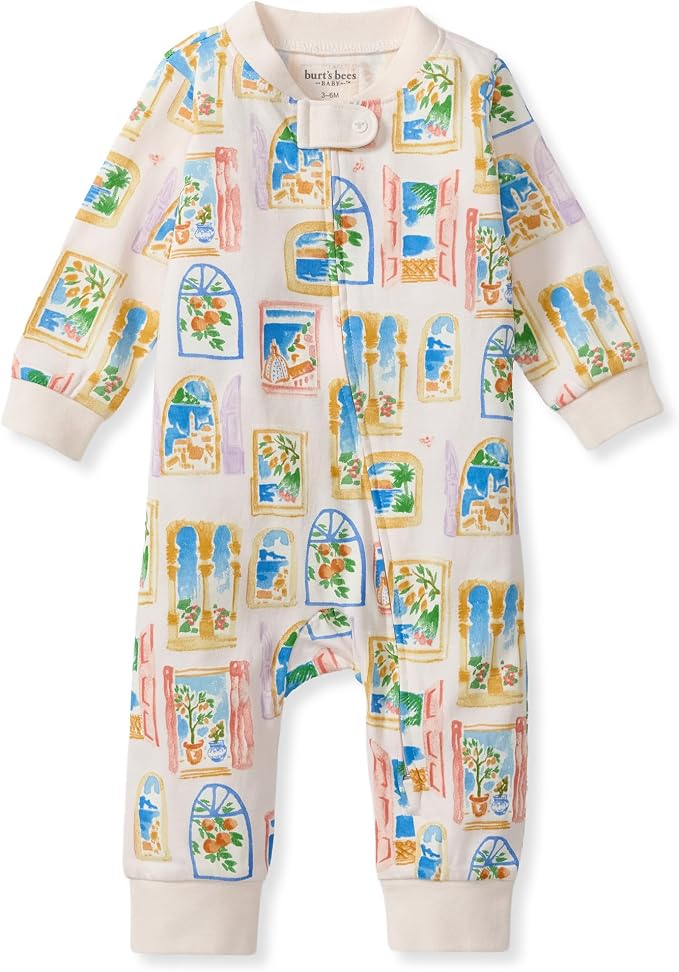 Burt's Bees Baby Unisex Sleep and Play Pajama, Footless One-Piece Zipper PJ | by BurtsBeesBaby