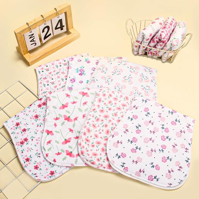 10-Pack Burp Cloths for Baby Boys and Girls - Image 7