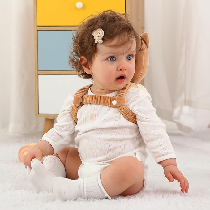Baby Head Protector Backpack -Soft & Lightweight Pads - Prevents Bebes Backward Fall Corgi