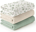 Konssy 3-Pack Muslin Baby Swaddle Blankets, 47 x 47 in Receiving Blankets | by Konssy