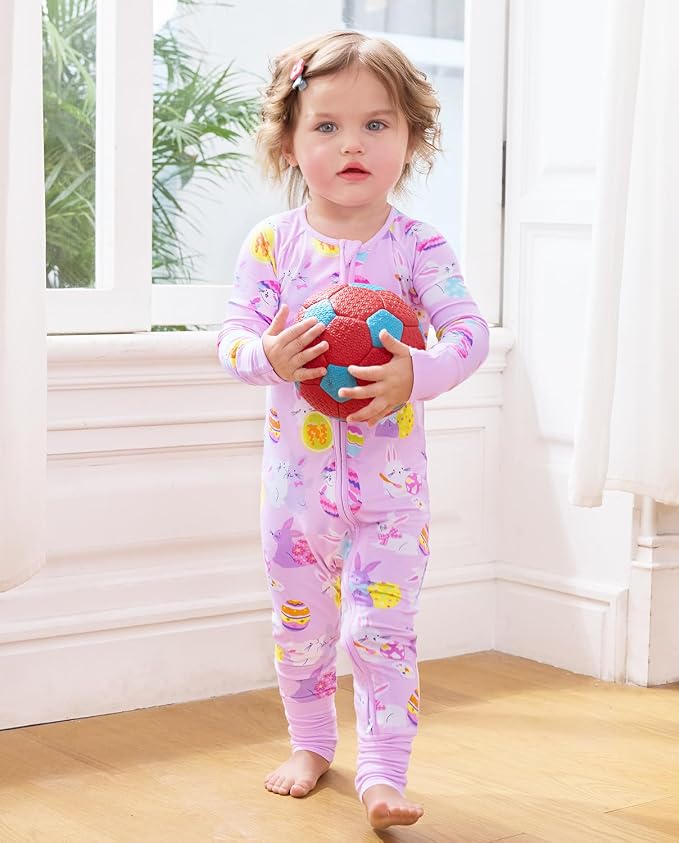 babee Reshinee Viscose Derived from Bamboo Baby Footie Pajamas Convertible - Image 9