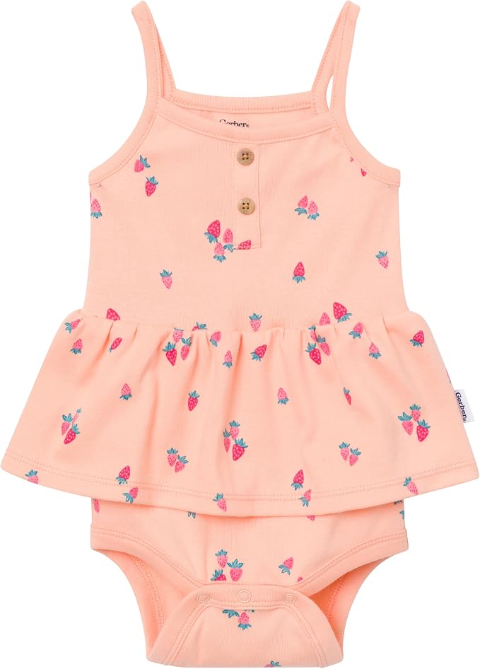 Gerber Baby Girls Multi-Pack Sleeveless Onesies Bodysuit - Image 6