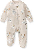 Burt's Bees Baby Boys' Organic Cotton, Sleep and Play Footed Pajamas | Easy zip by BurtsBeesBaby