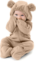 Cuddle Club Fleece Baby Bunting Bodysuit Hoodie, Newborn by CuddleClub